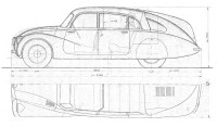 Plans of TATRA T87